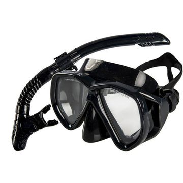 Набор маска+трубка Sargan Неро Black Черный