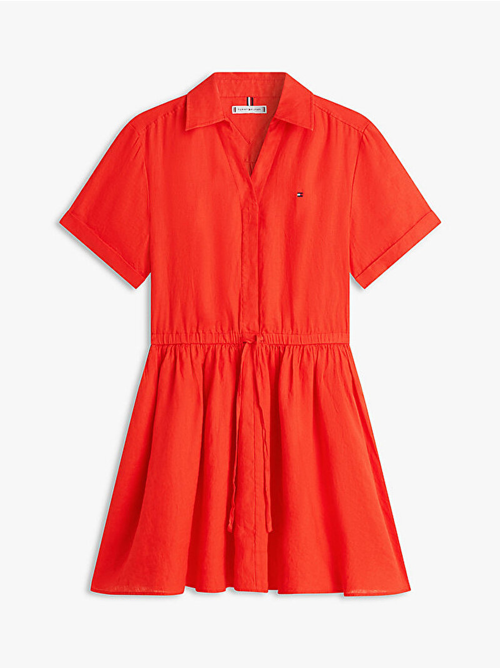 Женское платье из льна серии Essential - TOMMY HILFIGER