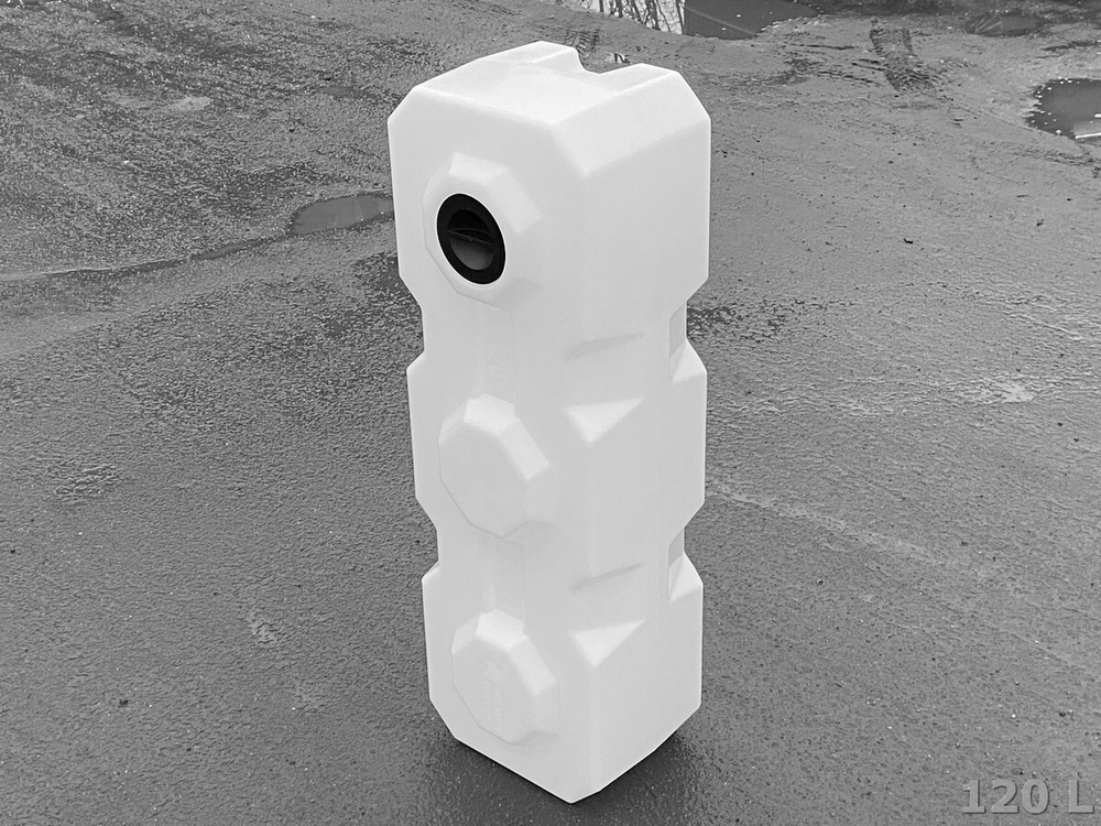 Ёмкость пластиковая пищевая Полимер-Групп T 120 л. прямоугольные (1195x395x337см;7,2кг;белый) - арт.559032