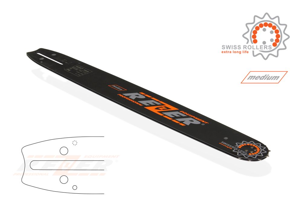 Длина шины, см: 50 (20”) Ширина паза, мм: 1,5 (0,058”) Шаг цепи, мм: 9,3 (3/8”)