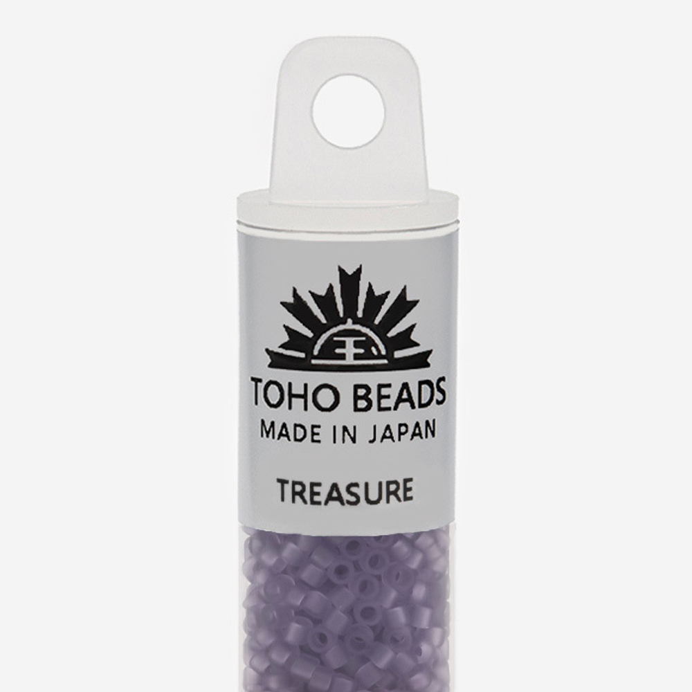 Японский бисер TOHO Treasure (№19F), прозрачный матовый