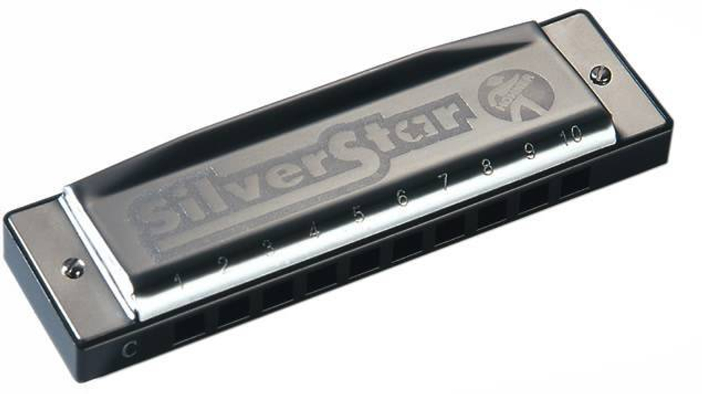 Hohner Silver Star 504/20 SMALL BOX C диатоническая губная гармоника, серия: Enthusiast, строй: Richter. Корпус: ABS пластик, черного цвета. (M5040167).