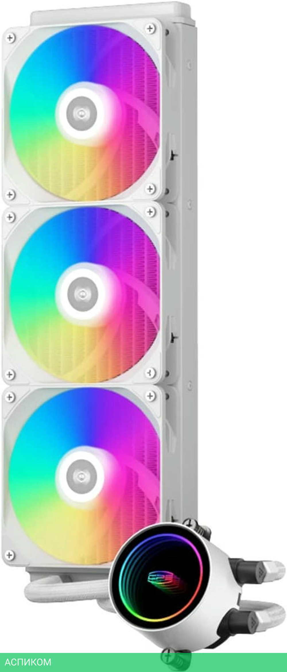 Система жидкостного охлаждения для процессора PCCooler DA360 WH ARGB белый (DA360-WHAWXX-GL)