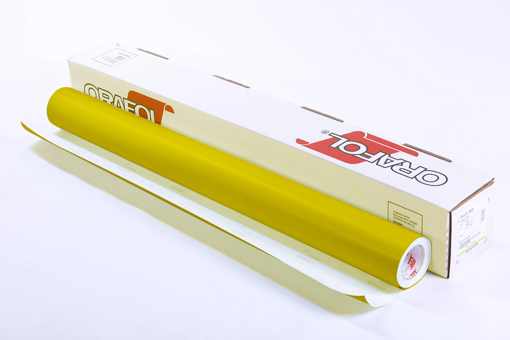 Пленка самоклеящаяся Oracal 8500 F 013 1*50 м цинково-желтая транслюцентная