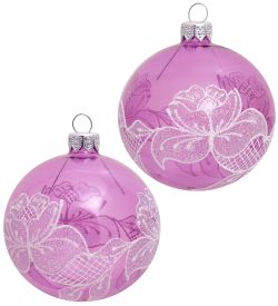 Элита НФШ-1274 Набор ел.украшений Шар 2шт «Каприз» 80 мм