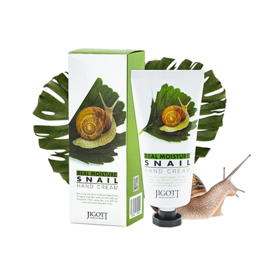 Крем для рук увлажняющий с экстрактом муцина улитки Jigott Real Moisture 100 мл