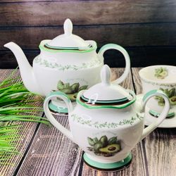 Lenardi 109-073 Чайный сервиз 15пр. АВОКАДО в под.уп.(х4)Фарфор