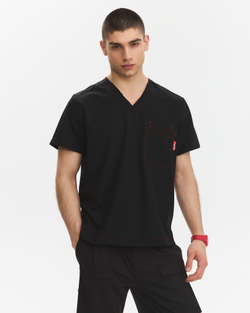 Топ медицинский мужской Гекай, черный