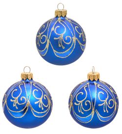 Элита НФШ-1201/1 Набор ел.украшений Шар 3шт «Вуаль» 60 мм