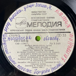 Винтажная виниловая пластинка LP Полад Бюль Бюль Оглы, Полад Бюль Бюль Оглы Поет Свои Песни (СССР 1981)