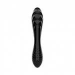 Стеклянный фаллоимитатор Satisfyer Dazzling Crystal (18,2×3,6 см), черный