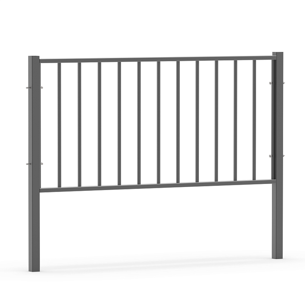 Пешеходное перильное ограждение 2000x1500 ПО-3