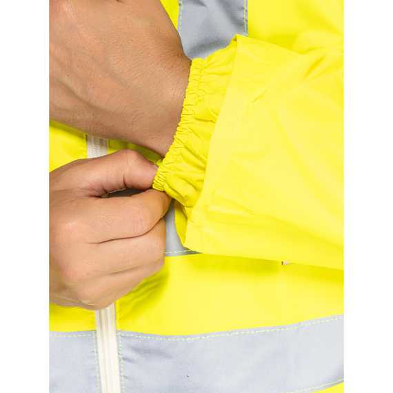 Плащ сигнальный влагозащитный Waterproof Line Extra-Vision WPL ПВХ на молнии лимонный с СОП