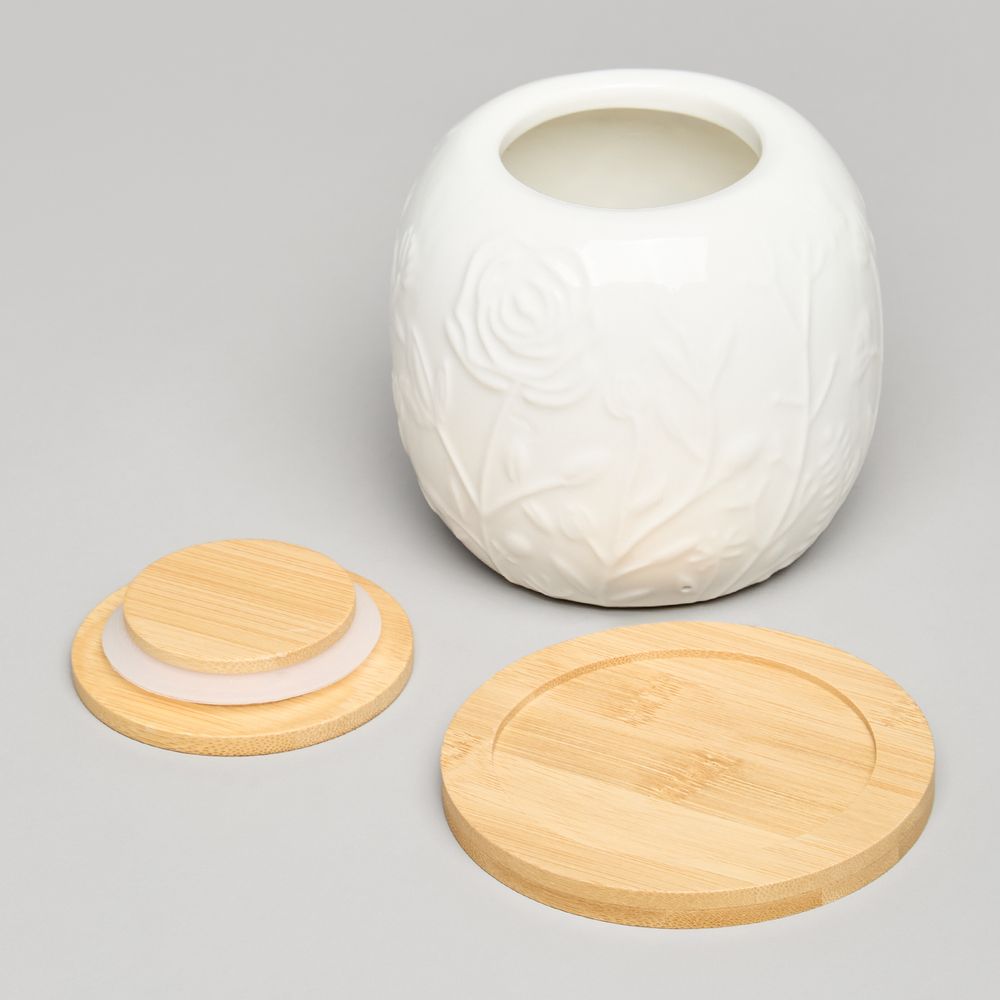 БАНКА LEFARD "MEADOW" С ДЕР.КРЫШКОЙ НА ДЕР.ПОДСТАВКЕ 10*11,5 СМ 600 МЛ