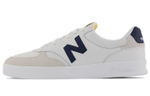 New Balance NB 300 v3 comfortable and wear-resistant low-top sneakers for men and women with the same white and blue