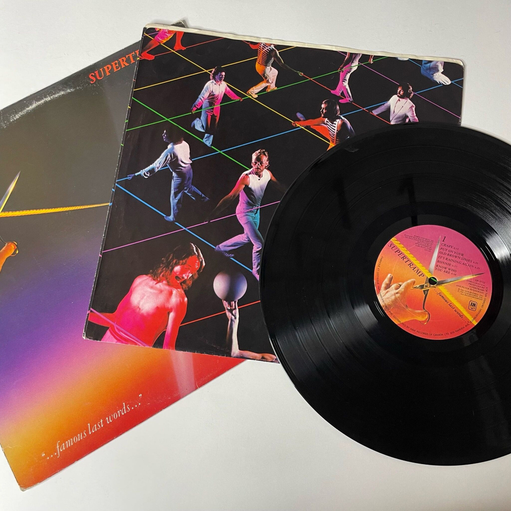 Винтажная виниловая пластинка LP Supertramp Famous Last Words (Canada 1982)