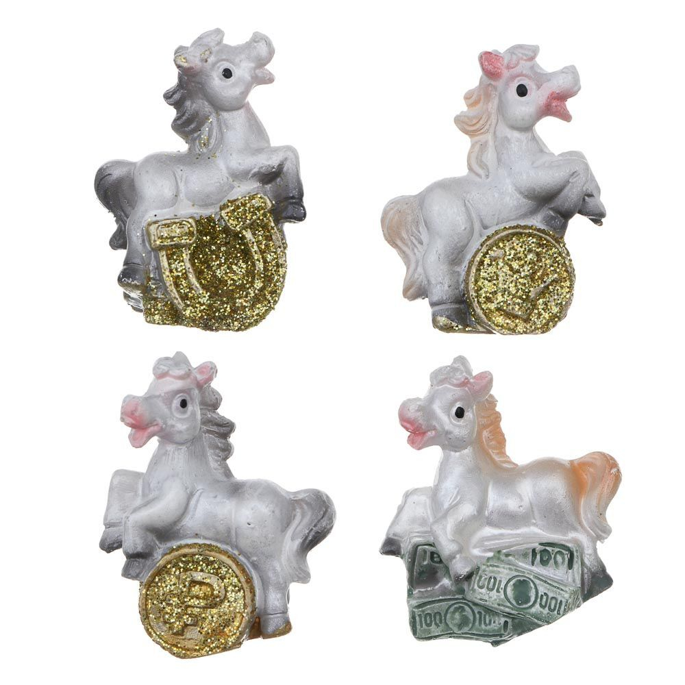 Сувенирная фигурка 3см "Лошадка" полистоун, 4 вида