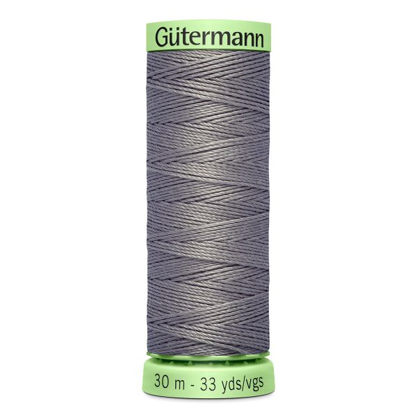 Нитки отделочные Gutermann Top Stitch 30 (30 метров), 5 кат. | 496 серо-стальной