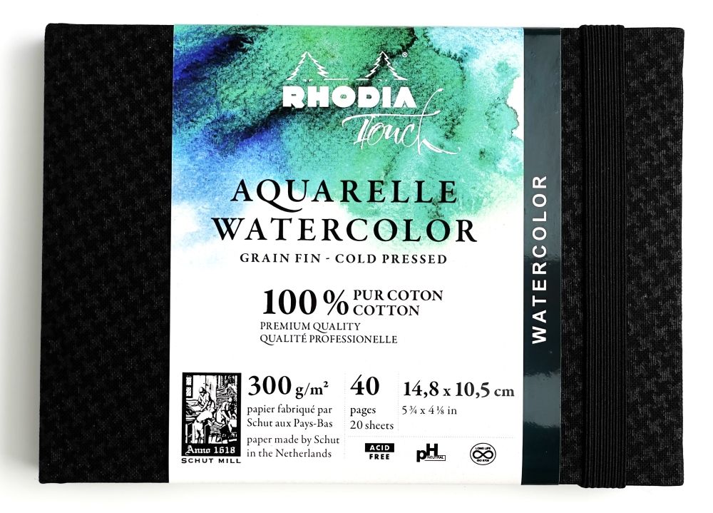 Альбом для акварели Rhodia Touch в твердой обложке A6 (116136C) 2