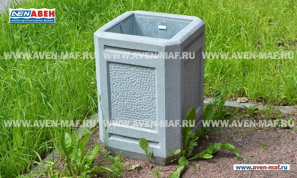 Бетонная урна для мусора