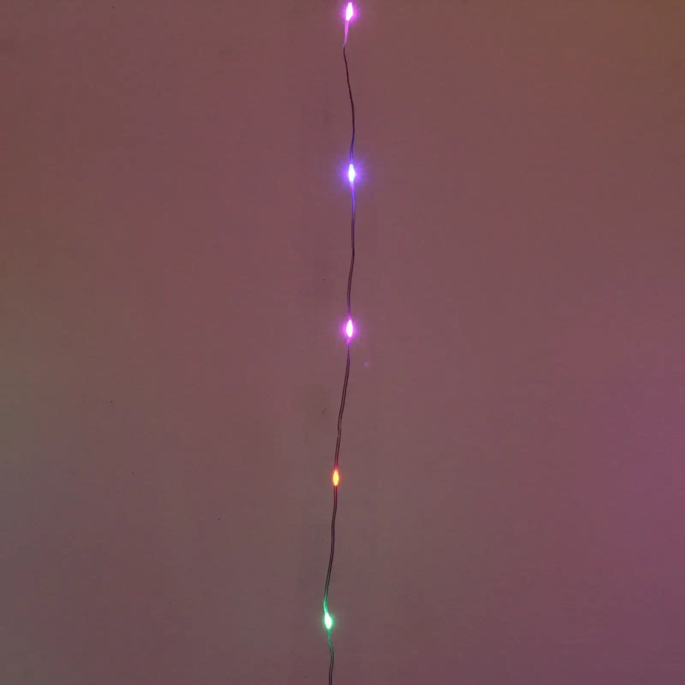 Гирлянда для дома ЗАНАВЕС «Magnificent» ш3* в2,8 м 280 ламп LED, прозрачн.пров, более 8 реж, с пультом Д/У на подвесах, IP-20, RG/RB (USB)