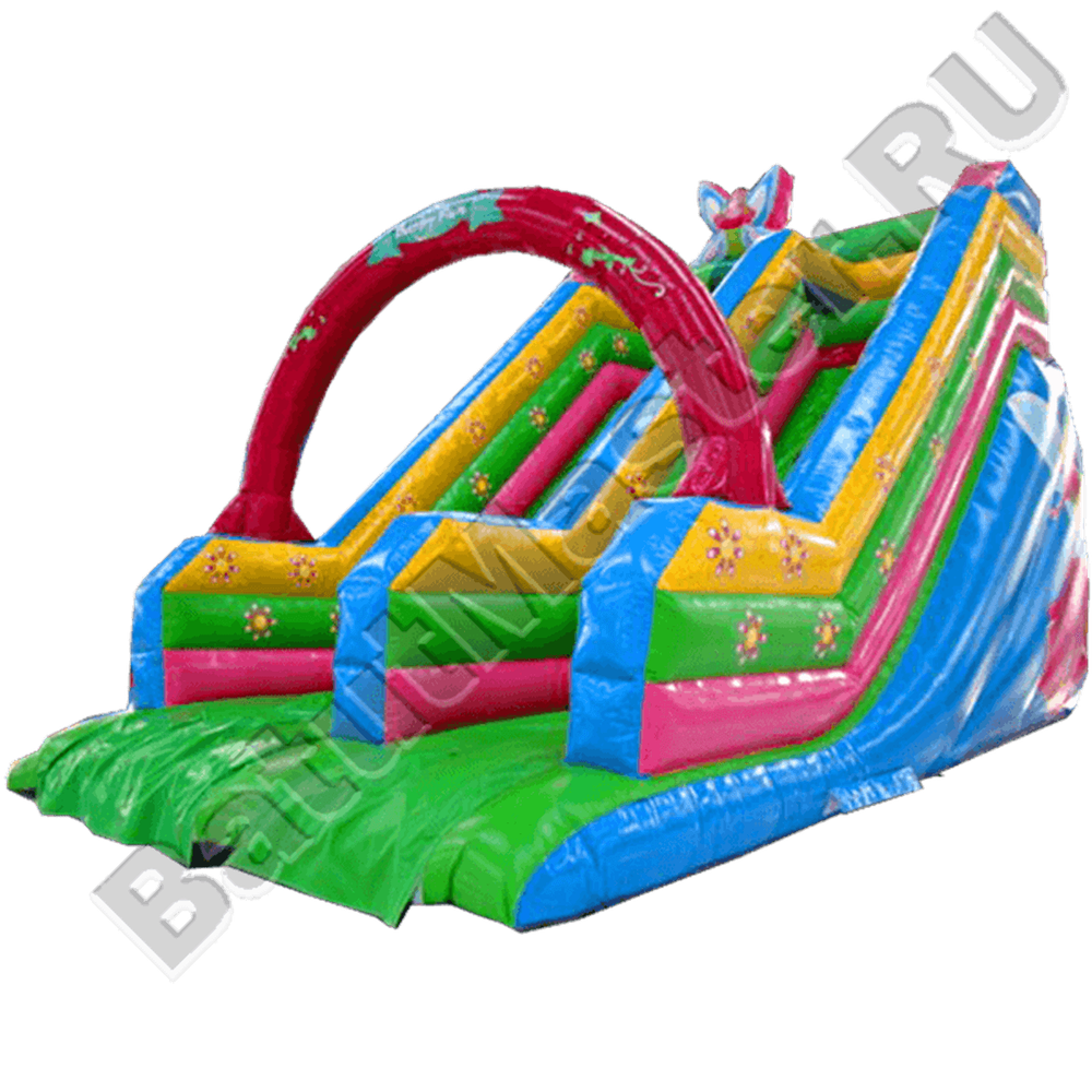 Детский надувной батут-горка "Бабочка"