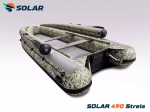 Лодка надувная моторная solar-490 strela jet tunnel с фальшбортом
