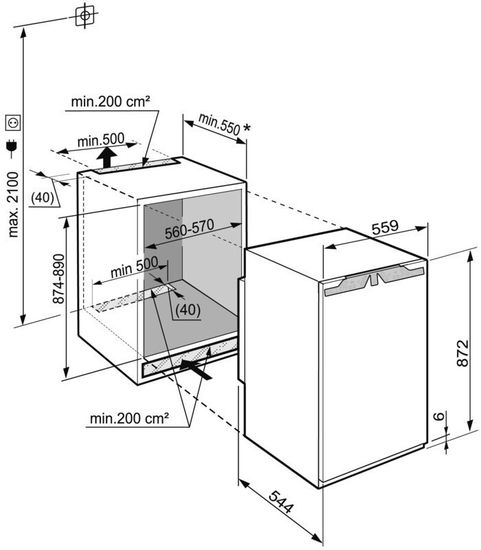 Встраиваемый холодильник Liebherr IB 1650