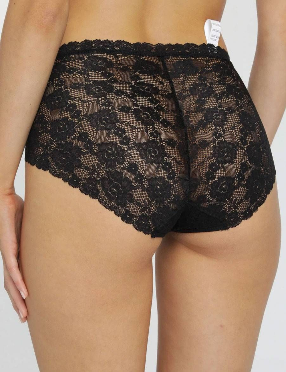 Завышенные кружевные трусики-слипы Dolce Amore (Размер: M) (Цвет: белый)