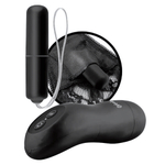 Трусики с силиконовым вибратором Limited Edition Black размера Plus Size