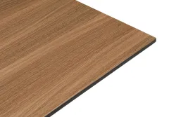 "Каффе" стол из HPL 110х70см, цвет "дуб", подстолье стальное двойное