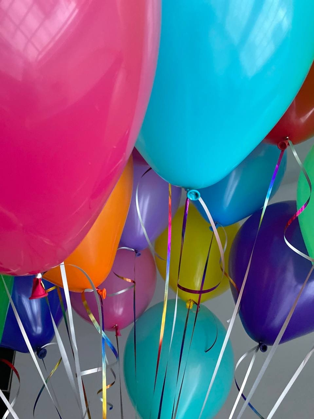 Гелиевые Воздушные шары под потолок яркие, 15шт №2677