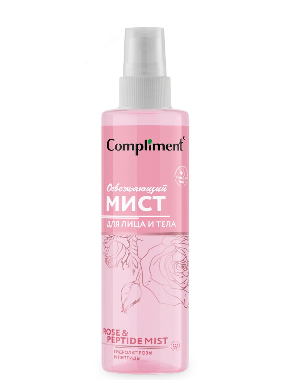 Compliment Rose&Peptide Мист для лица и тела Освежающий