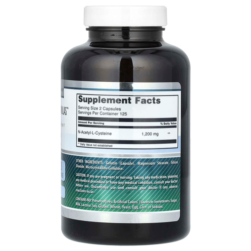 Amazing Nutrition, NAC, 250 капсул (600 мг в 1 капсуле)