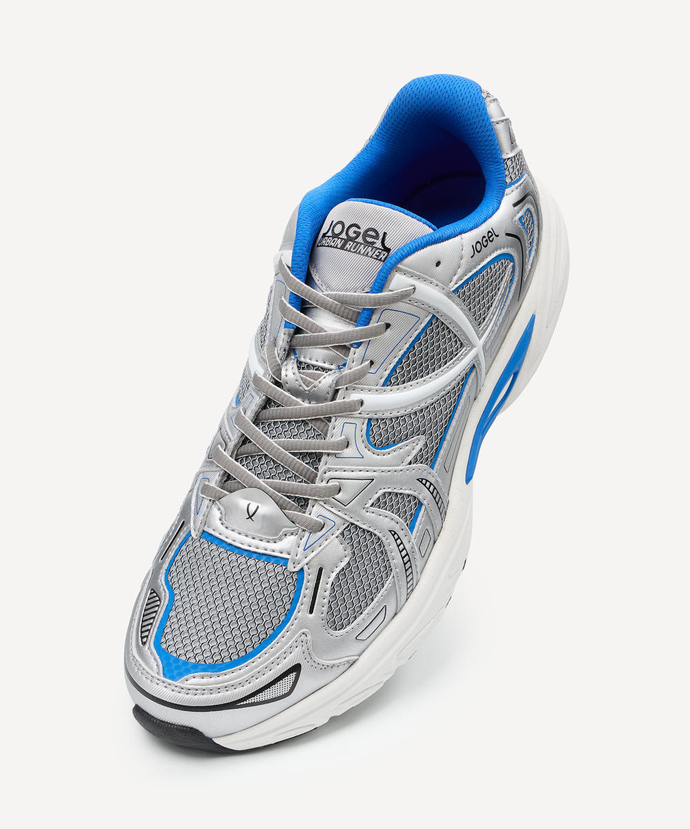 Кроссовки спортивные JOGEL Urban Runner, серебряный/синий