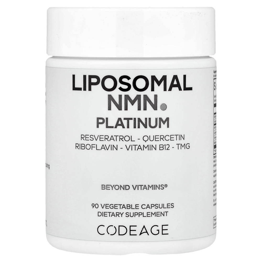 Codeage, Platinum, липосомальный NMN, 90 растительных капсул