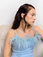 Серьги "Sun long Pink Blue"