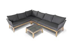 "Барселона" столик кофейный, деревянный каркас, акация