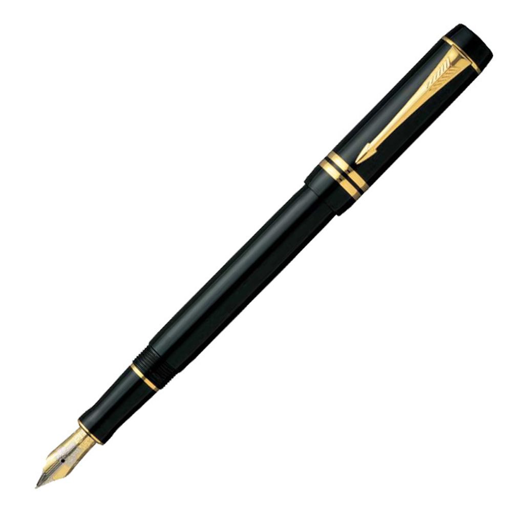 Parker Duofold F74 International Black GT перо F (S0690410)