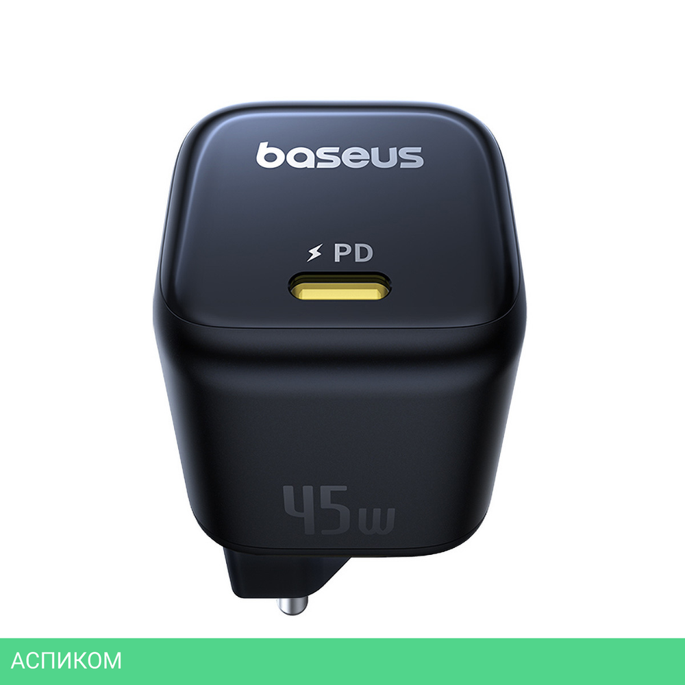 Сетевое зарядное устройство Baseus PicoGo 45W EU Cosmic Black (P10176800123-00)