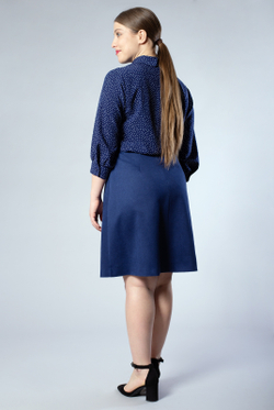 Юбка женская 3816АПА, темно-синий #366Тси013816АПА