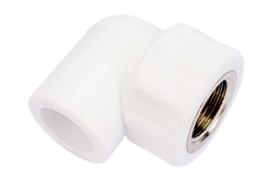 Колено комбинированный PPR внутр. р. 20х 1/2, белый, РТП (10790)