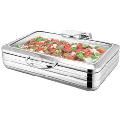 Мармит индукционный 8,5 л 1/1*65 с откидной крышкой и окном 58,5*48,5*17 см   SUNNEX