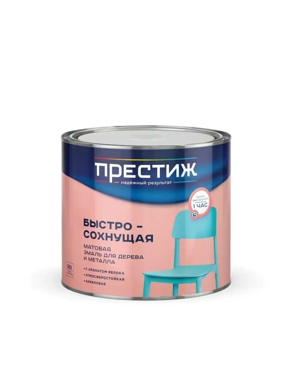 Эмаль акриловая Престиж, матовая, белая, 1,9 кг