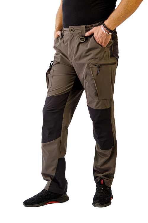 Брюки мужские "Shark ligh" (Темная олива софт-шелл на трикотаже 758-002)WERWOLF