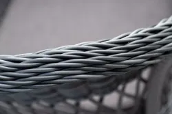 "Амароне" обеденная группа из искусственного ротанга на 6 персон, цвет графит