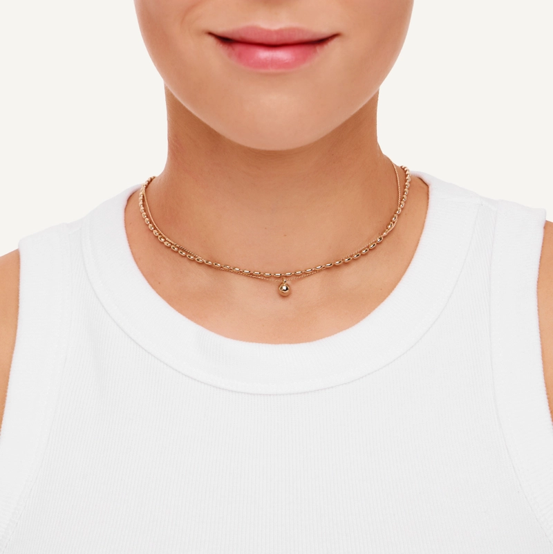 Колье Гармоничная Цепь – Золото