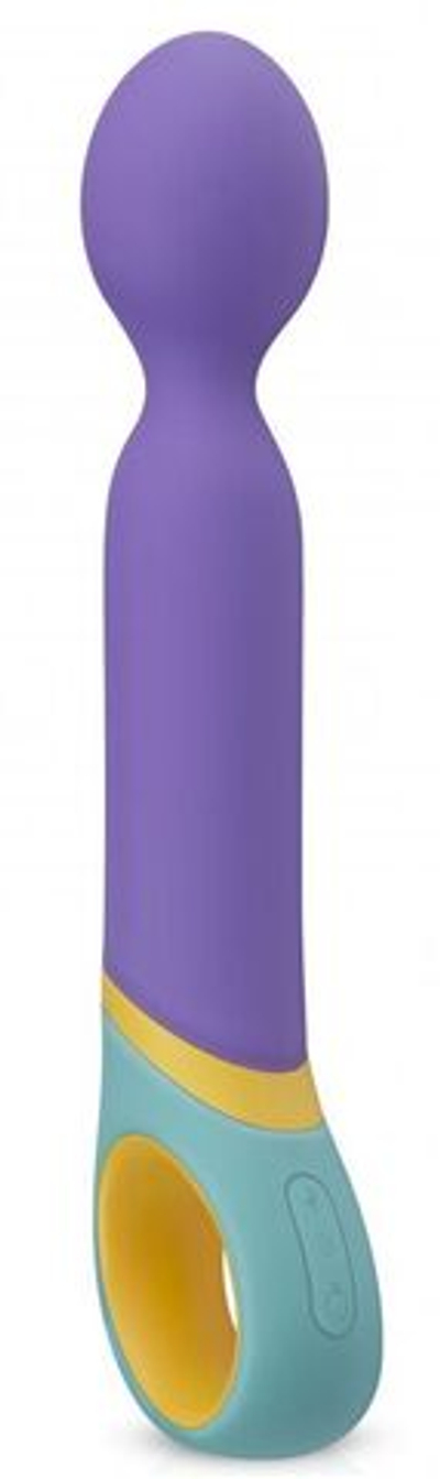 Фиолетовый вибромассажер Base Wand Vibrator - 24 см. (Цвет: фиолетовый)