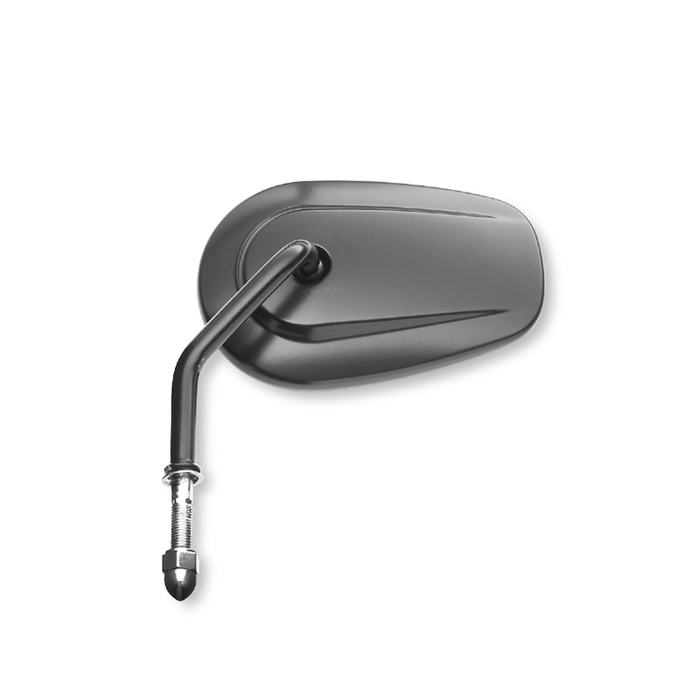 MIRROR TAPERED SHORT STEM BLACK LEFT