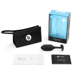 Черная пробка для ношения 11,4см b-Vibe Snug Plug 2 BV-008-BLK